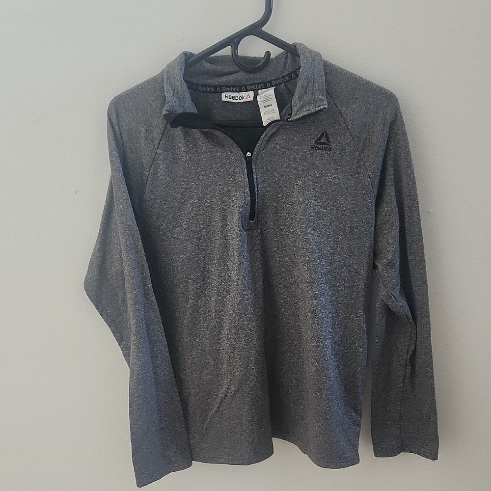 Reebok Gray Quarter-Zip Pullover - image 1
